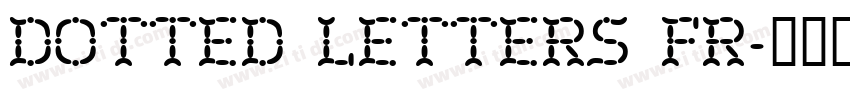 Dotted Letters Fr字体转换